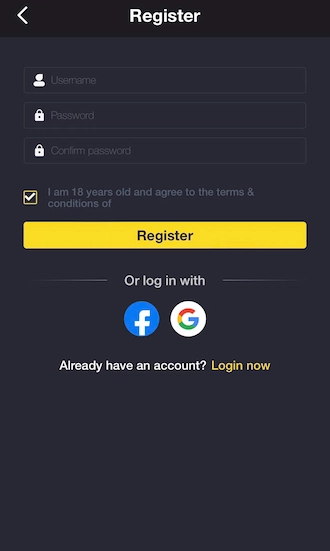 ☢️Step 2: Provide information to register an account